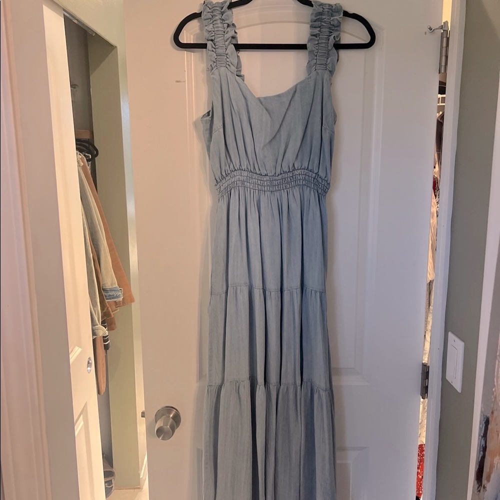 Easel denim maxi dress